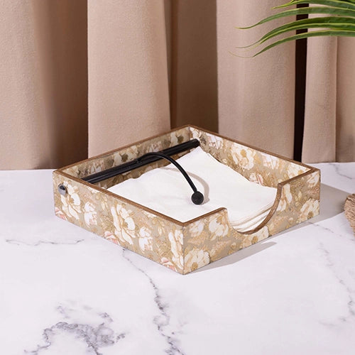 Luxe Gloss Wooden Tissue Holder