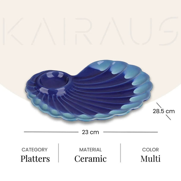 Dual Tone Shell Platter