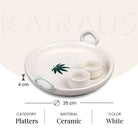 Antique White Serving Platter