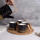 Bronze Decor Black Tea Set