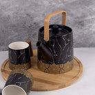 Bronze Decor Black Tea Set