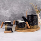 Bronze Decor Black Tea Set