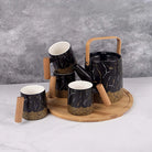 Bronze Decor Black Tea Set