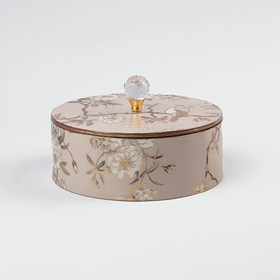 Rustic White Wooden Storage Box