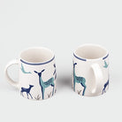 Blue Deer Ceramic Coffee Mugs