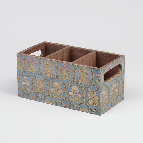 Vintage Floral Cutlery Organizer
