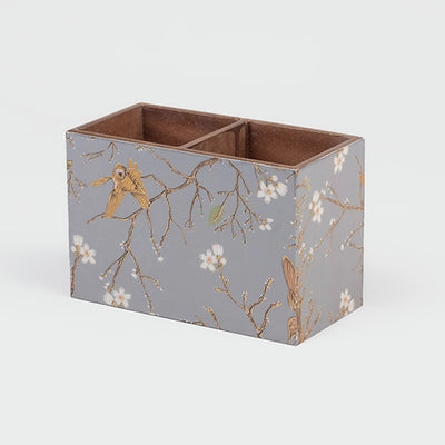 Grey Floral Pen Stand