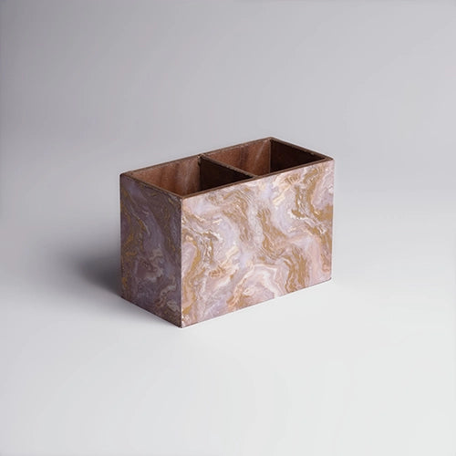 Marble Effect Pen Stand