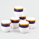 Regal Blue & Gold Tea Cup Set of 6