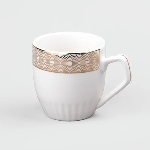 Classic White Tea Cup Set of 6