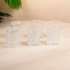 Sunflower Embossed Glass (Set of 6)