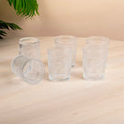 Sunflower Embossed Glass (Set of 6)