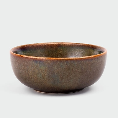 Stylish Brown Glossy Ceramic Bowl (Set of 2)