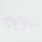 Aesthetic Glass Tea Cup (Set of 4)