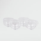 Round Transparent Tea Cup (Set of 4)