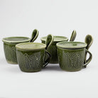 Green Bliss Ceramic Cup (Set of 4)