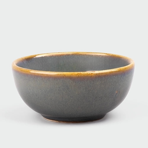 Classic Steel Grey Ceramic Bowl (Set of 2)