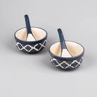 Grey Textured Porcelain Soup Bowl (Set of 2)