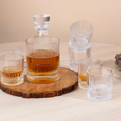 Crystal Decanter and Glass Set
