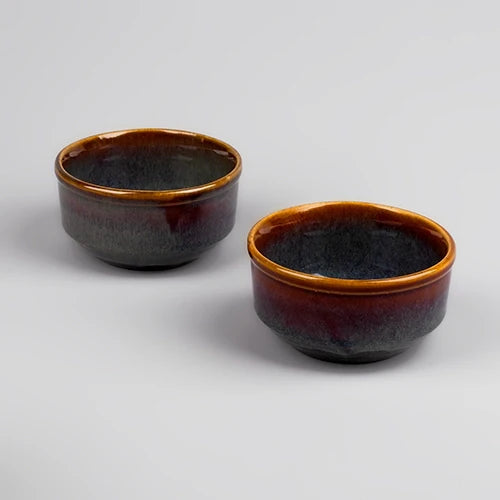Artisan Brown Shino Bowl Set of 2