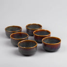 Artisan Brown Shino Bowl Set of 6