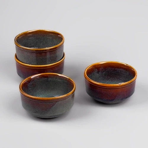 Artisan Brown Shino Bowl Set of 6