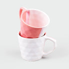 Pastel Ceramic Diamond Tea Cup (Set of 2)