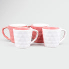 Pastel Ceramic Diamond Tea Cup (Set of 4)