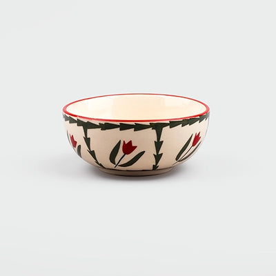 Premium Tropical Print Ceramic Bowl (Set of 2)