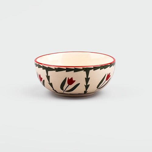 Premium Tropical Print Ceramic Bowl (Set of 2)