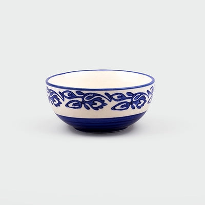 Timeless Blue Blossom Ceramic Bowl (Set of 2)