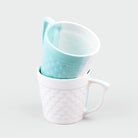 Fish Scale Textured Ceramic Tea Cup (Set of 2)