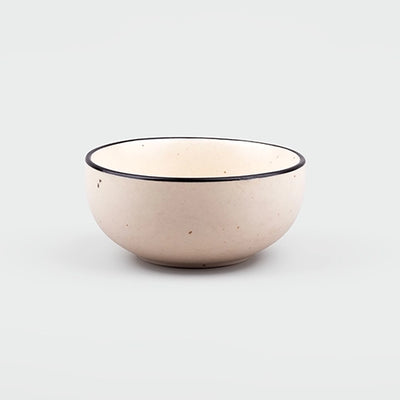 Elegant Black Matte Ceramic Serving Bowl (Set of 2)