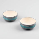 Opulent Sea Green Ceramic Dessert Bowl (Set of 2)