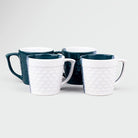 Ocean Depths and Pearl Fish Scaled Tea Cups (Set of 4)