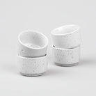 Stylish White Ceramic Chutney Bowl (Set of 4)