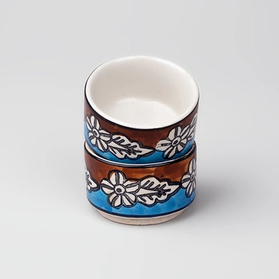Stylish Multicoloured Mini Dip Bowl (Set of 2)