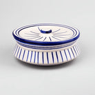 White and Blue Handpainted Handi Trio