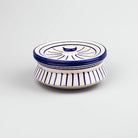 White and Blue Handpainted Handi Trio
