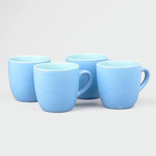 Blue Ocean Ceramic Tea Cups (Set of 4)