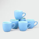 Blue Ocean Ceramic Tea Cups (Set of 6)
