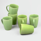 Gorgeous Green Ceramic Coffee Mug Set of 6