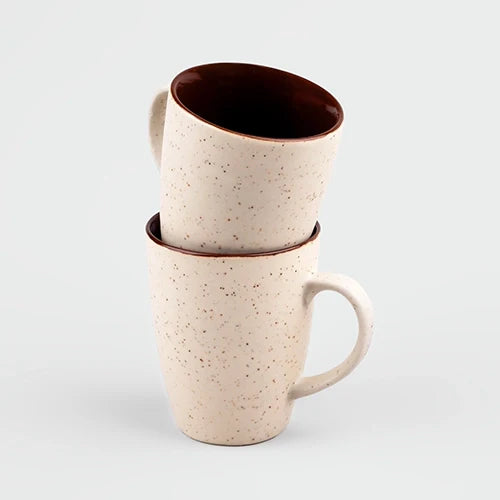 Ivory Mist Ceramic Coffee Mug Set of 2
