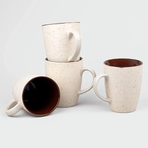 Ivory Mist Ceramic Coffee Mug Set of 4