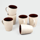 Ivory Mist Ceramic Coffee Mug Set of 6