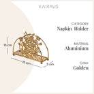 Luxury Gold Plated Tissue Holder