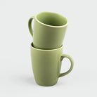 Serene Sage Ceramic Coffee Mug Set of 2