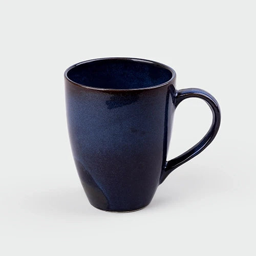 Charcoal Blue Ceramic Coffee Mug Set of 6