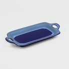Aqua & Navy Ceramic Platter