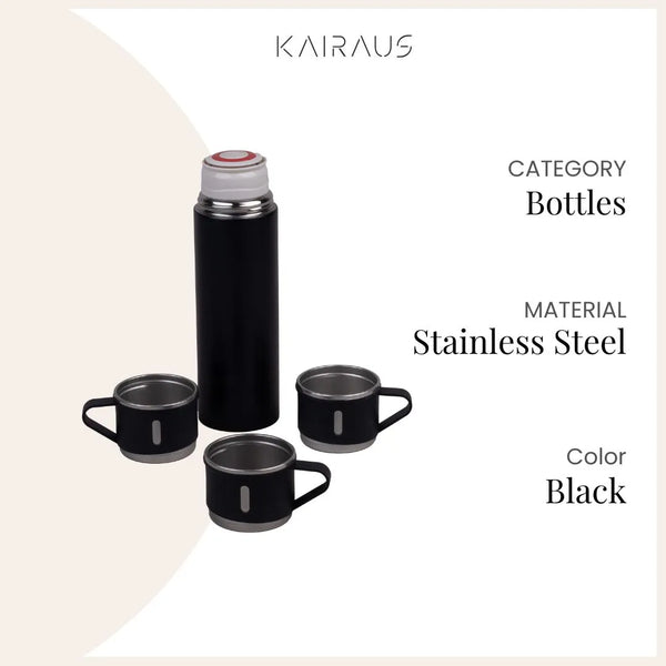 Elite Stainless Steel Insulated Vaccum Flask Set 